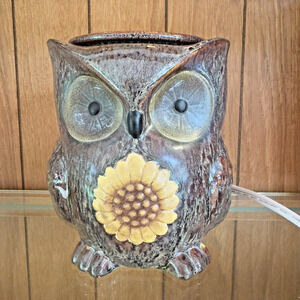 Wax Warmer Spotted Owl Full Size Electric Light Wax Melter Tested Light Bulb Inc